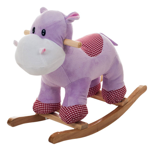 Mecedora Happy Trails De Felpa Con Forma De Animal, Purpura/