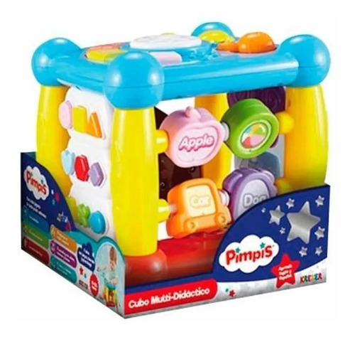 Imagen 2 de 7 de Cubo Actividades Multi Didactico Sonido Juguete Pimpis Bebe