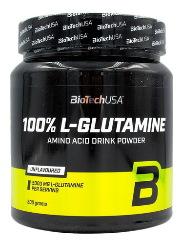 Glutamina %100 L-glutamine Biotechusa - 500gr