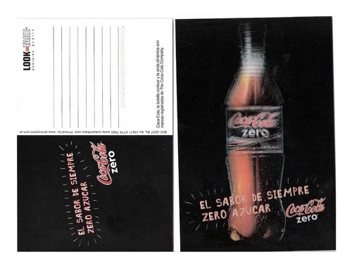 *** Lole ** Tarjeta Postal Coca Cola Tridimensional ***