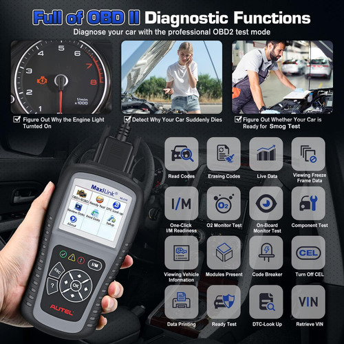 Maxilink Ml519 Obd2 Escáner, Modo Mejorado 6 Lector De...