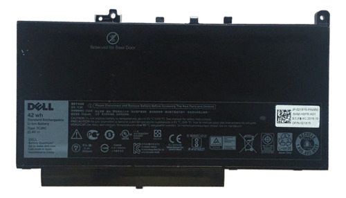Bateria Original 7cjrc 21x15 Dell Latitude E7470 E7270 02115