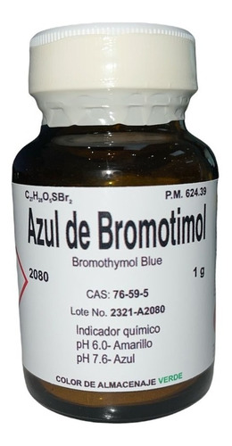 Azul De Bromotimol 1 G Fagalab Colorante