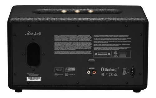 Bocina inteligente Marshall Stanmore II con asistente virtual Alexa color negro