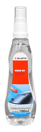 Water Off - Cristalizador De Para Brisa E Vidros Wurth 100ml