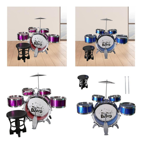 Juego De Batería De Jazz Para Niños, Instrumento De