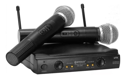 Kit Micrófonos Inalámbricos Wvngr Sm-58 Receptor Uhf Karaoke