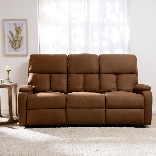 Sofá 3 Cuerpos Reclinable Moderno Matheus Vs8070s