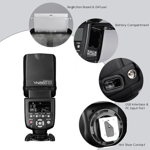 Flash Speedlite Inalámbrico Yongnuo Yn560 Iii 2.4 G