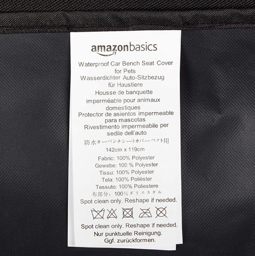 Amazon Basics Funda Impermeable Para El Asiento Trasero D...
