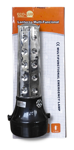 Lanterna Recarregável Lampião 3 Em 1 Eco-lux Multi-funcional