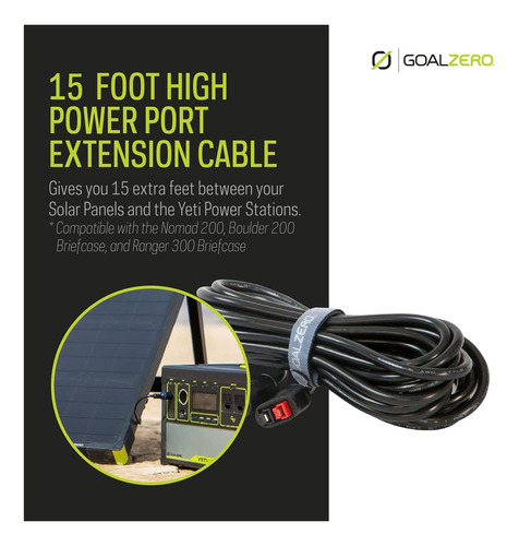 Cable De Extensión De 15 Pies De Meta Cero Para El Panel De