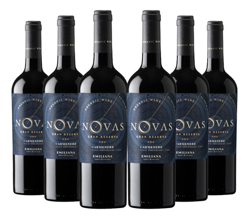 6 Vinos Emiliana Novas Carmenere