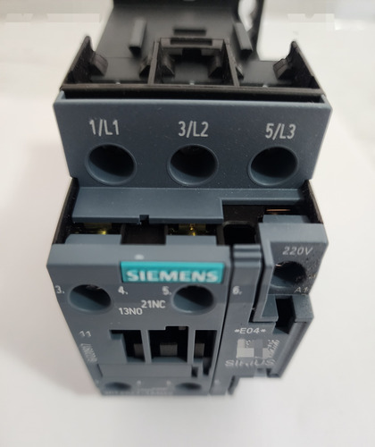 Contactor Trifasico 32a Ac3 220vac 1na+1nc 3rt2027-1an20
