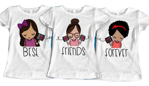 Imagen 1 de 5 de Bff Blusa Best Friends Forever 3 Piezas Envio Gratis