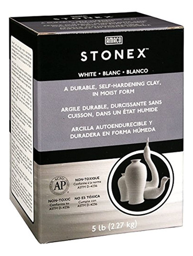 Amaco Darice Stonex Clay 5 Lb Air Dry White