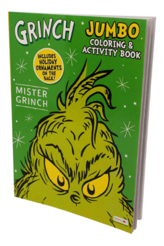 Libro Para Colorear Y De Actividades Jumbo The Grinch Navida