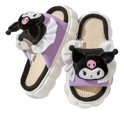 Pantuflas Sanrio Home Hello Kitty Kuromi Para Interiores, Cu