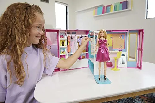 Armario Toy Closet Barbie Dream Con Muñeca Barbie Y Más De 2