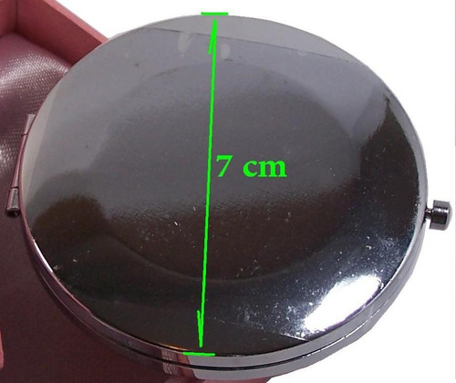 Espejo Portatil Maquillaje Bolso Doble Aumento 7 Cm Diametro