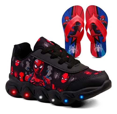 Skate Infantil Homem Aranha Com Kit Proteção