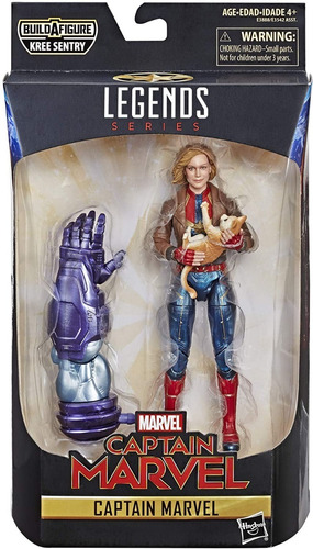 Marvel Legends Baf Kree Sentry Serie Completa 7pzs Capitana