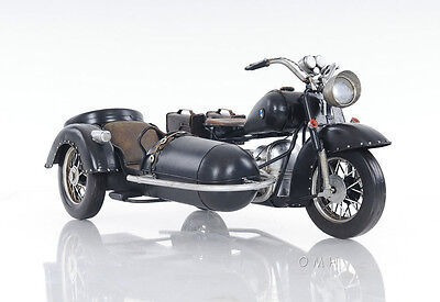 Bmw R75 Military 1930s Motorcycle W/ Sidecar Metal Model Ccj