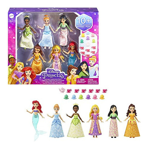 Disney Princess Set 6 Figuras Princesas Disney Con Accesorio