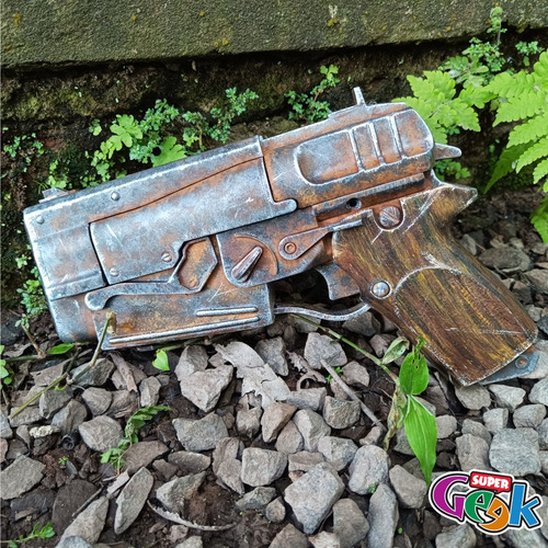 Fallout - Réplica Do Blaster De 10mm Em Impressão 3d