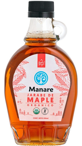 Jarabe De Maple Orgánico Manare 250ml Endulzante 0 Diabetes