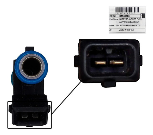 Imagen 6 de 10 de Inyector Chevrolet Cruze 1.8 2011 2012 2013 Original