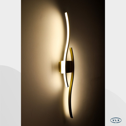 Arandela Moderna Led Quarto Sala 3-4-6k Quente Wave Egípcia
