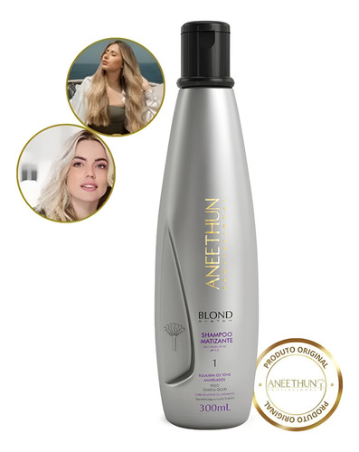 Kit Completo Aneethun Blond System 3 Produtos HipoalergĂȘnico