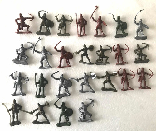 Figuritas Para Maqueta De Guerreros X 25 Unidades