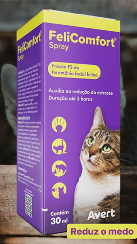 Felicomfort Spray 30ml Avert -adaptação-reduz Estresse Gatos