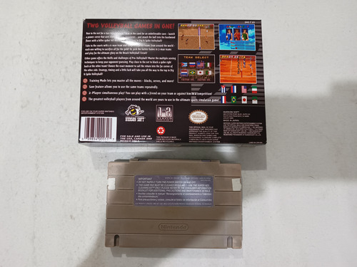 Dig & Spike Volleyball Original Super Nintendo Snes (Usado)