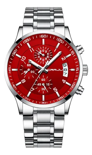 comprar Crrju Relojes Moda Para Hombre Relojes De Acero Inoxidable