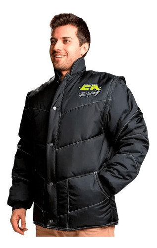 Imagem 1 de 4 de Jaqueta Califórnia Racing Life Logo Amarelo Motoboy