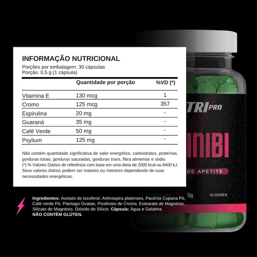 Controle Fome Pós Menopausa 60 Caps Natural Sem Sabor