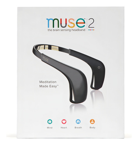Aparelho Muse 2 Neurofeedback Sensor Ondas Cerebrais Pront/e Cor Preto