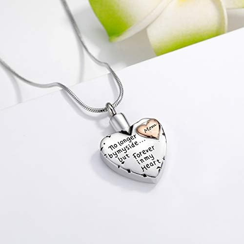 Rimzviux Collar De Urna De Corazón Para Cenizas Mamá Joyería