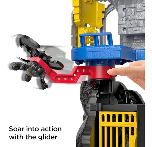 Fisher-price Batcueva De Batman Con Figura Y Batimoto