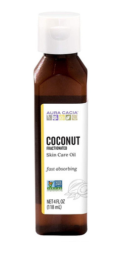 Aura Cacia Aceite De Coco Fraccionado Para El Cuidado De La