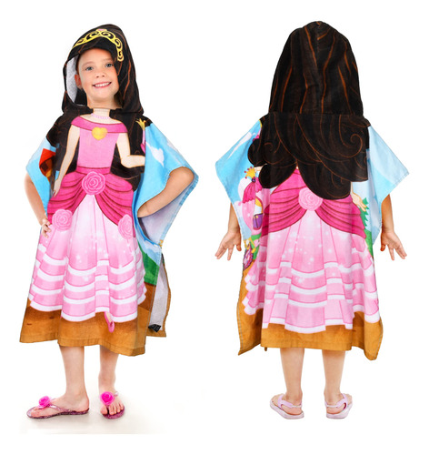 Tirrinia Toalla De Poncho De Princesa Para Ninos, Toallas Co