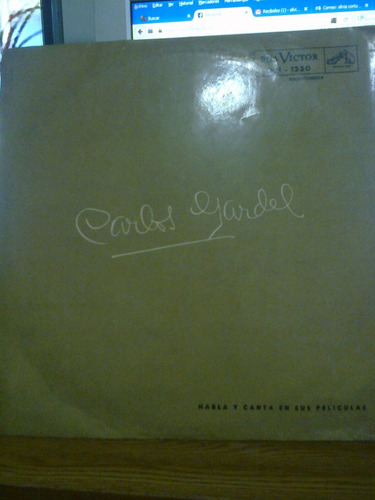 Carlos Gardel Vinilo Habla Y Canta