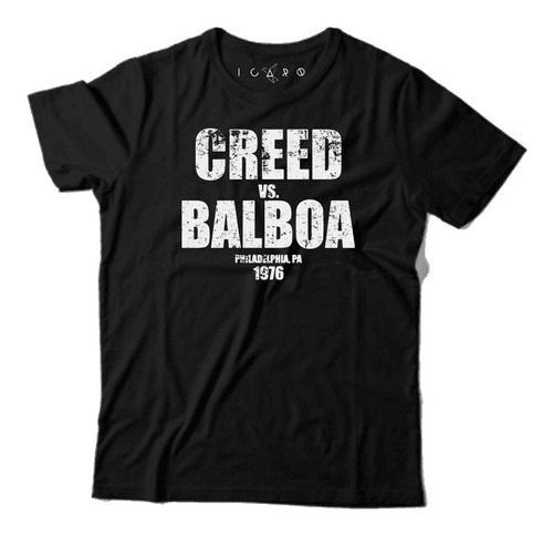 Remera Creed Vs Balboa Rocky 100% Algodon Icaro Remeras