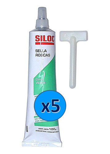 Sella Roscas Siloc Para Conexiones De Agua 100g X 5un