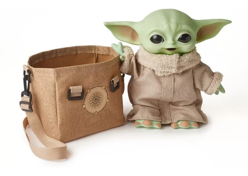The Mandalorian Peluche Baby Yoda En Mochila Grogu 28cm