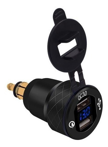 Imagen 6 de 9 de Adaptador Usb Moto Europea Bmw Ducati Trimph Hella Qc3.0