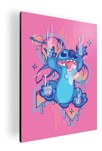 Cuadro Decorativo Poster Disney Stitch 84x118 Mdf